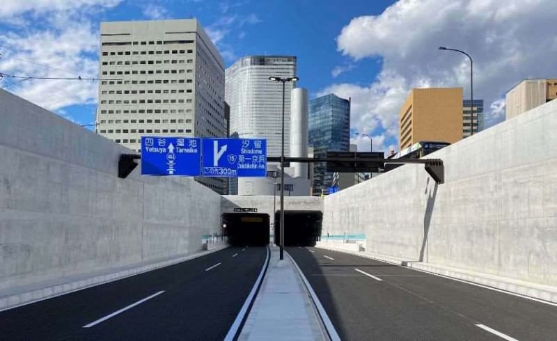 築地虎ノ門トンネル・築地側出入口(出典：東京都)