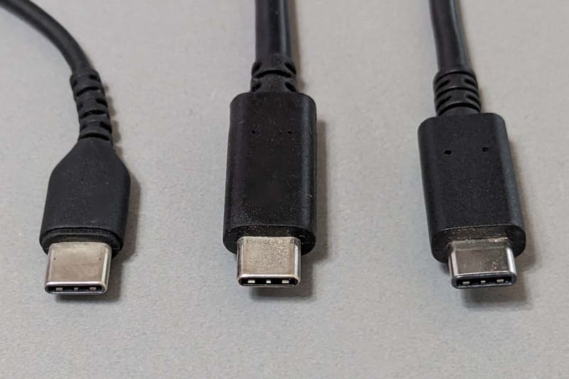 USB Type-Cケーブルはその仕様を見た目で判別することは不可能