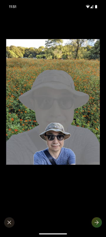 対象のサイズを変えることもできます