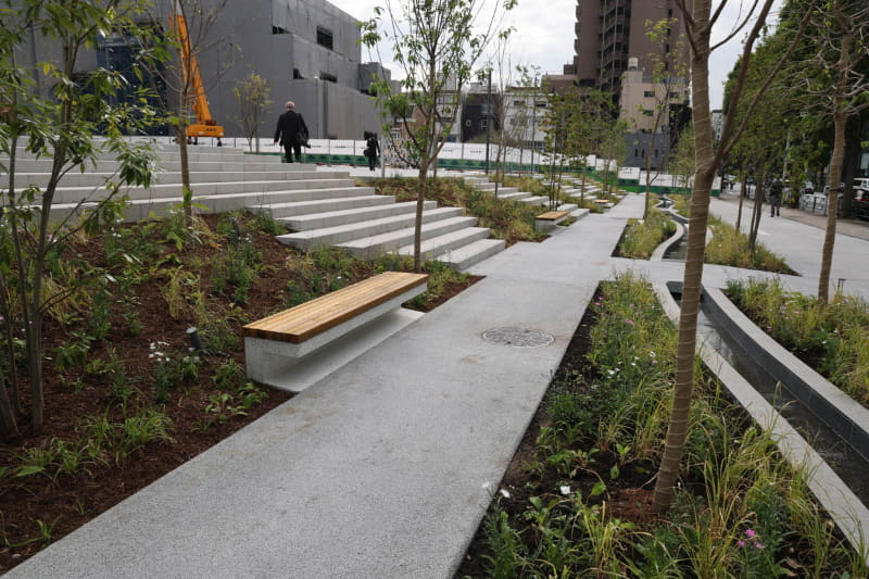 往年の土手をイメージした作り