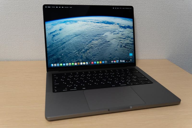 14インチMacBook Pro・M3搭載モデル。色はスペースグレイ