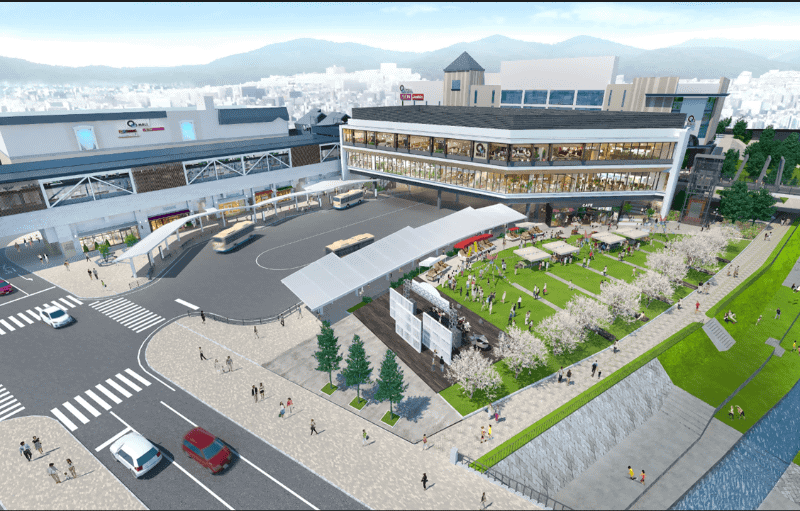 施設及び新駅外観イメージ