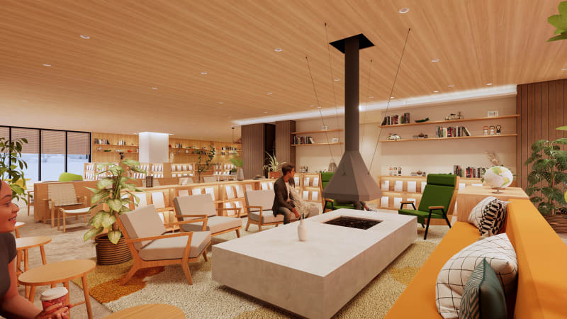 温浴施設・屋上バーベキュー