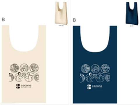 Unpis氏イラスト入りエコバック