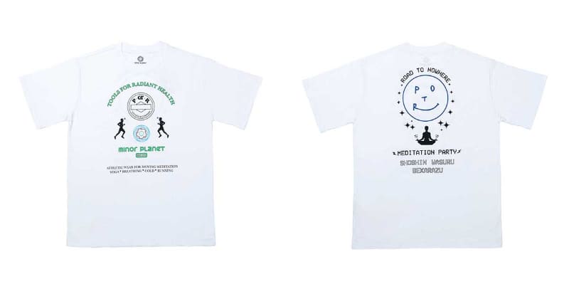 Minor Planet × POTR SHORT SLEEVE TEE　フロント(左)、バック(右)