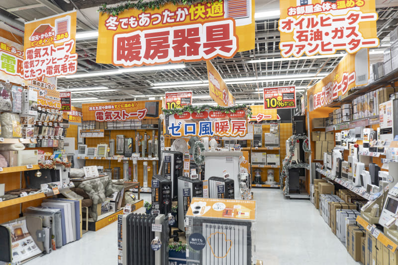 ビックカメラ 有楽町店の暖房器具コーナー