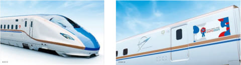 新幹線が万博仕様に 「ミャクミャク」をラッピング - Impress Watch