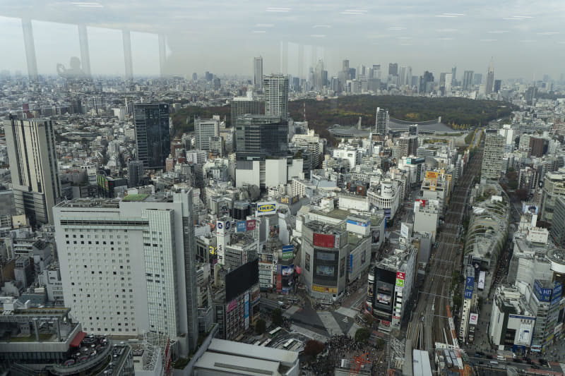 37階から見た原宿方面