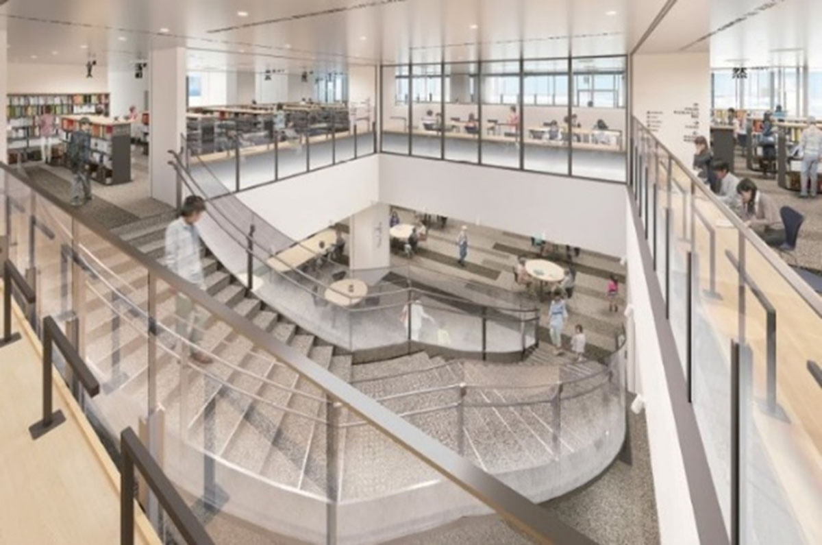 小川駅西口新公共施設 イメージパース