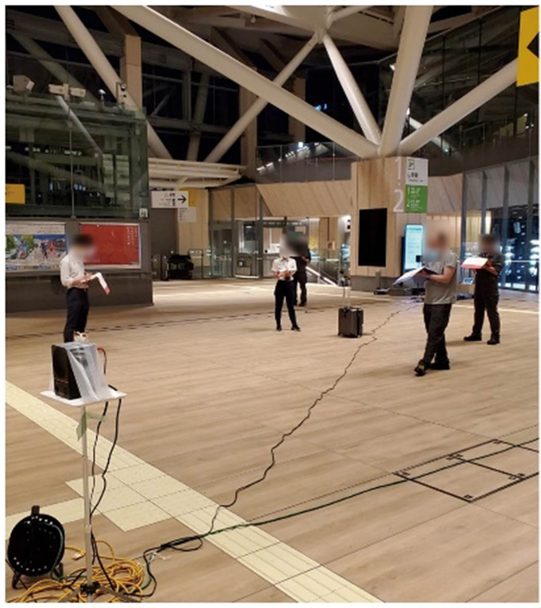 高輪ゲートウェイ駅での試験稼働の状況