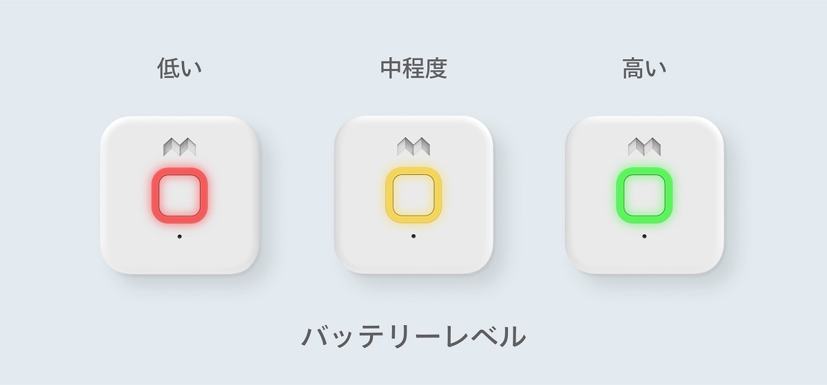 充電中のバッテリー残量表示