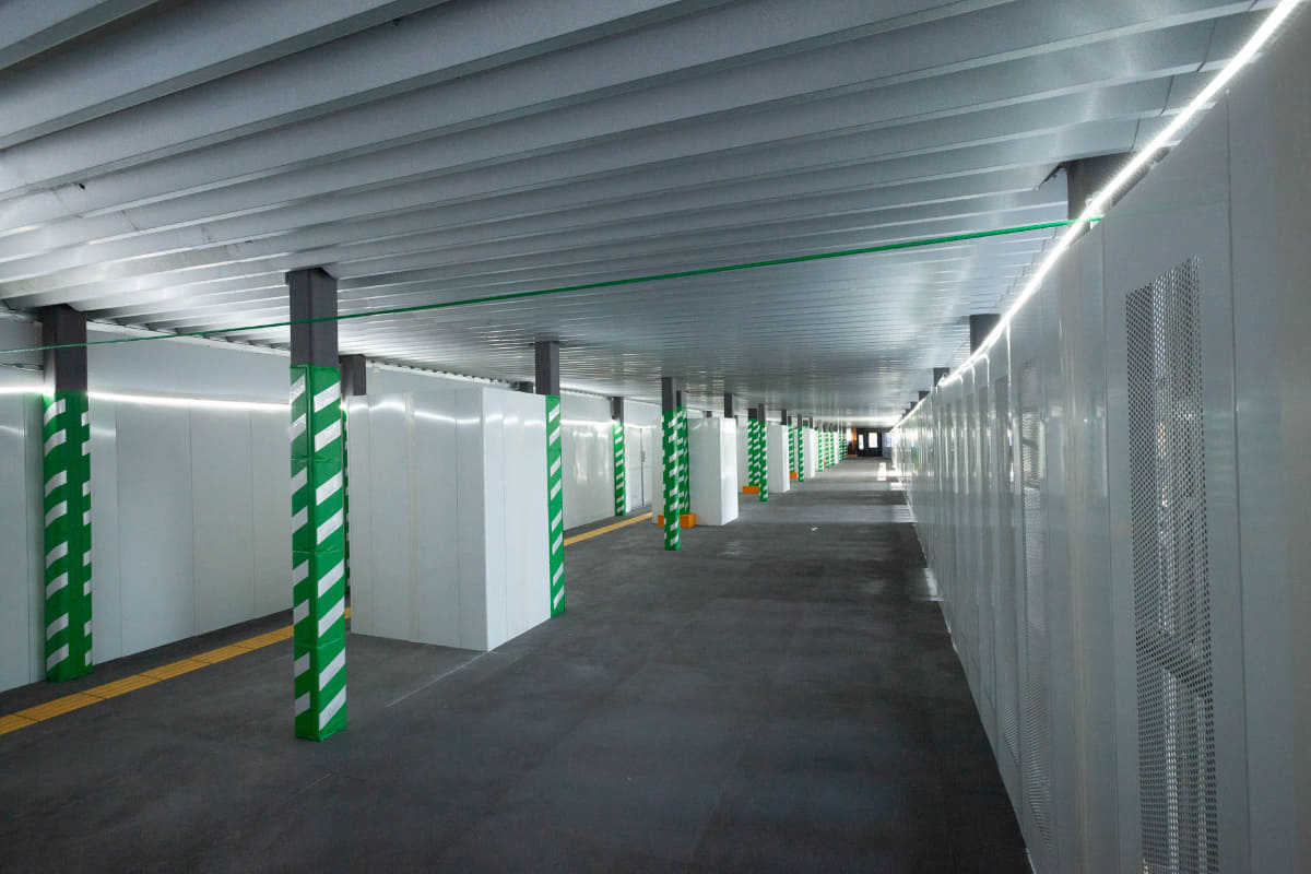 北自由通路は2026年竣工。工事中だが日中は通行可能