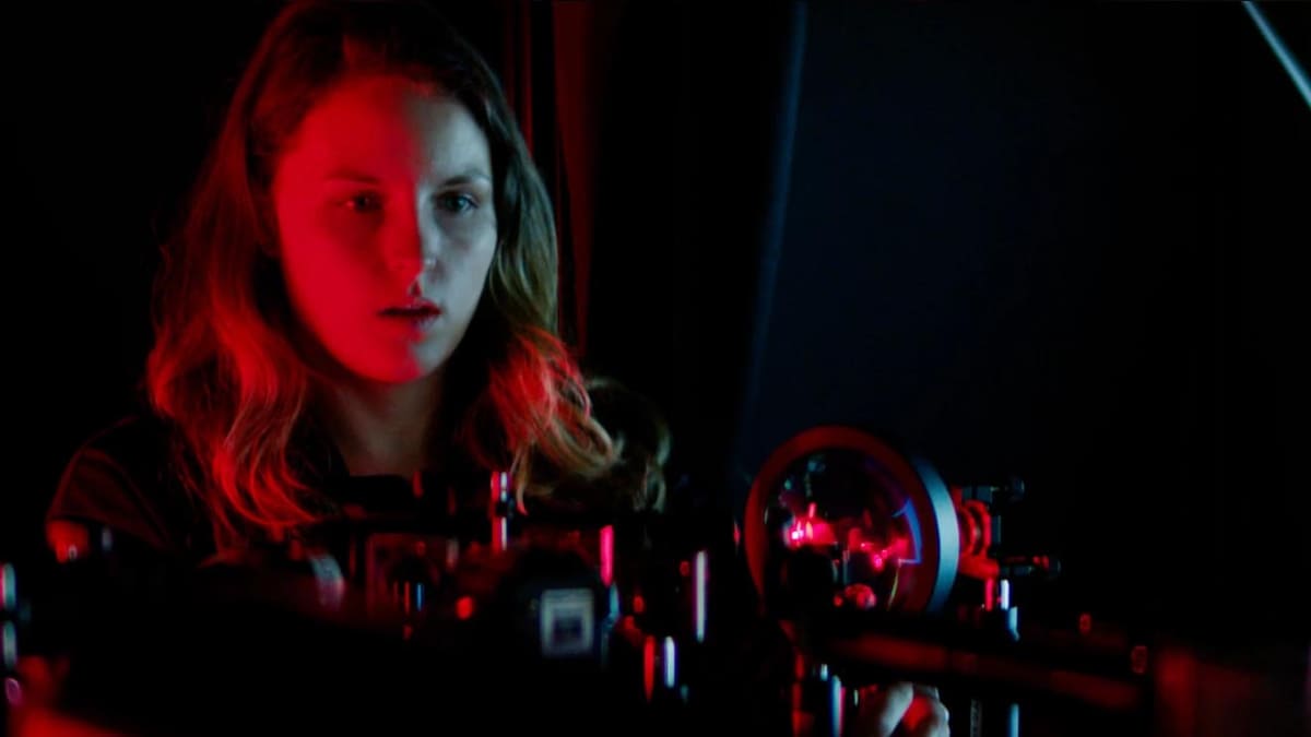 研究室での実験の様子