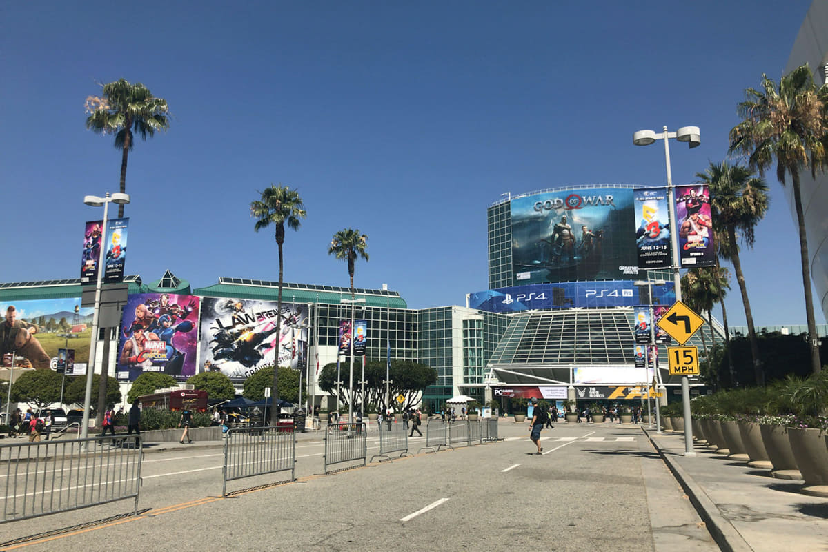 2017年のE3会場。巨大なロサンゼルス・コンベンションセンター全体を使っていた