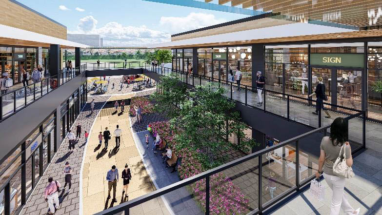 公園までのプロムナードのイメージ図