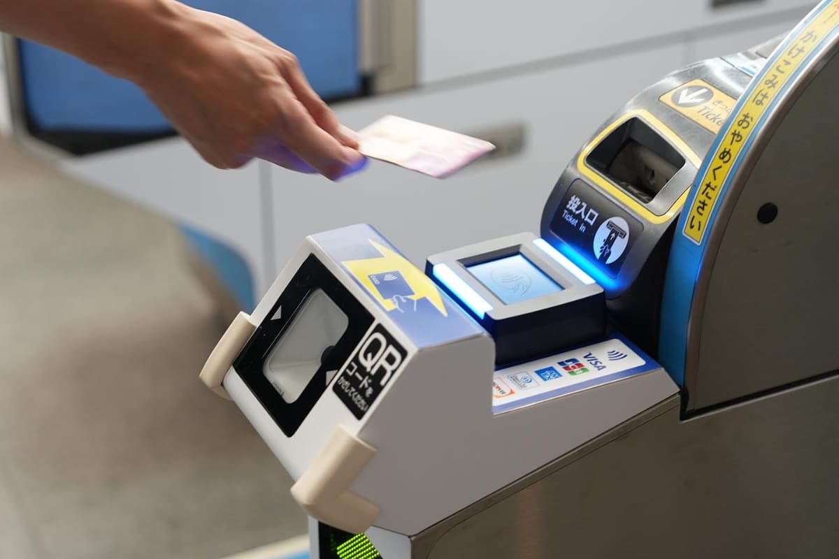 クレジットカードのタッチで乗車(写真は田園都市線のもの)