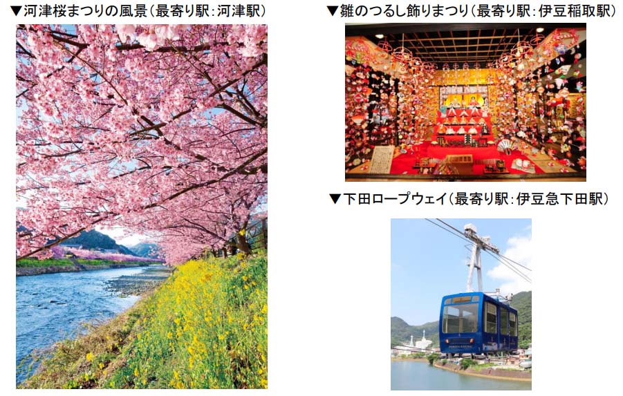 沿線の名所と連動