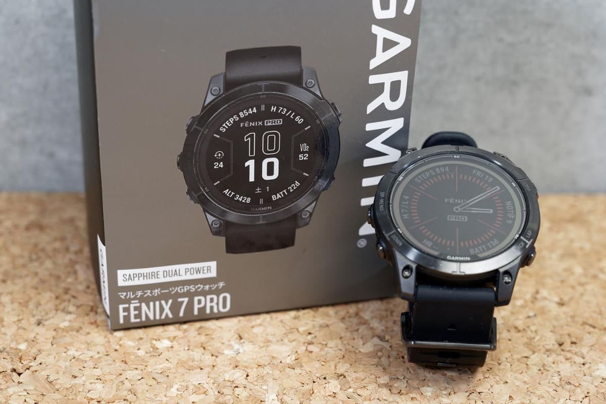 購入した「fēnix 7 Pro Sapphire Dual Power」
