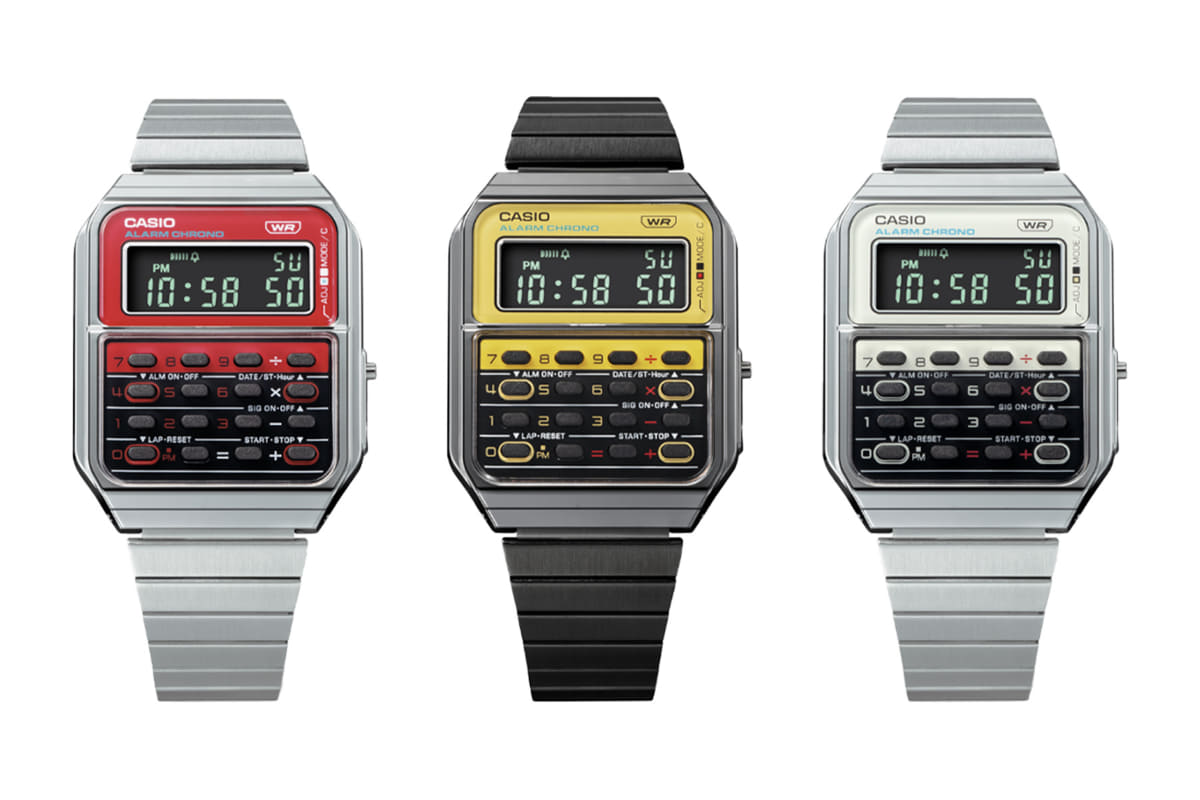 電卓ウォッチ「CA-500」に複合電卓「CQ-1」をオマージュしたカラーが登場