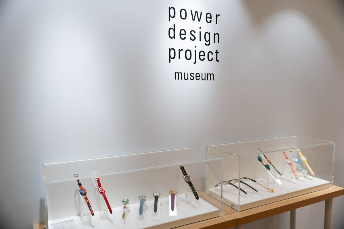 過去のpower design projectの展示品もあった。これは初代クオーツアストロンをモチーフにしたもの