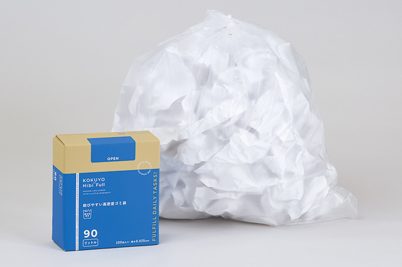 結びやすい高密度ゴミ袋