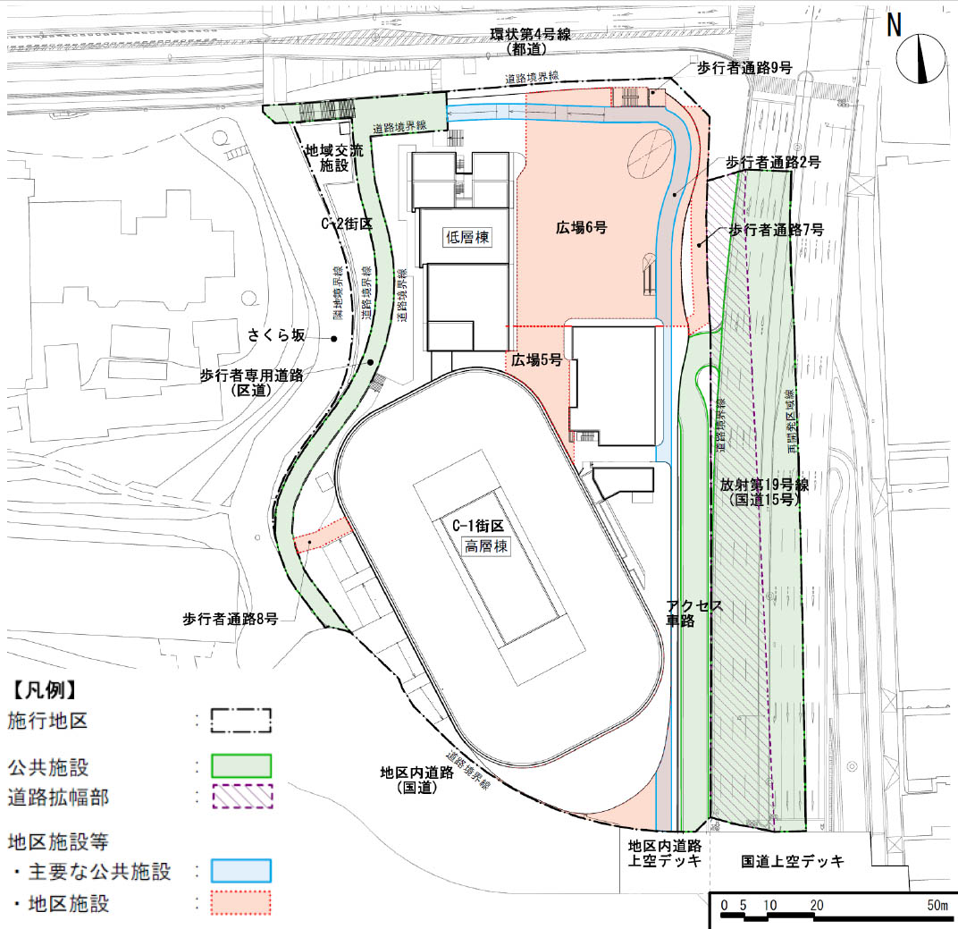 2階平面図兼配置図・公共施設・地区施設等