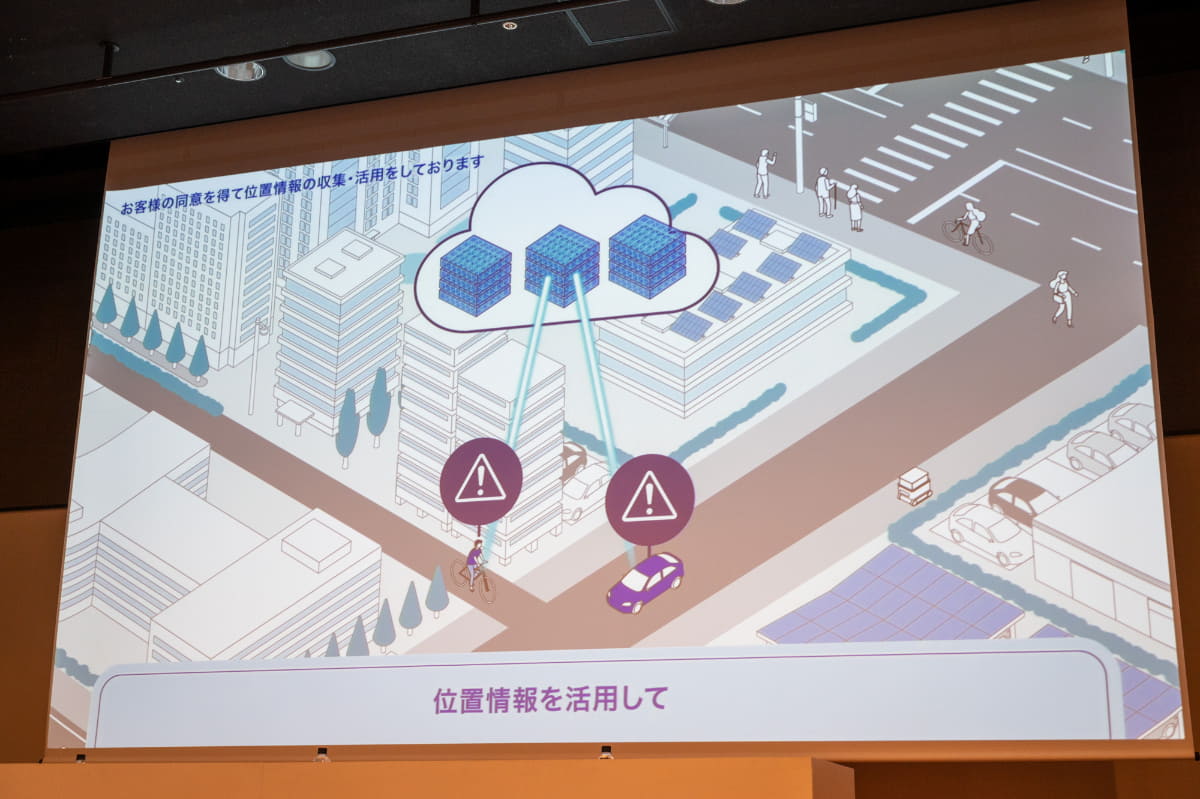 スマートフォンアプリで提供。画面を見なくても音声などで分かるようにしている