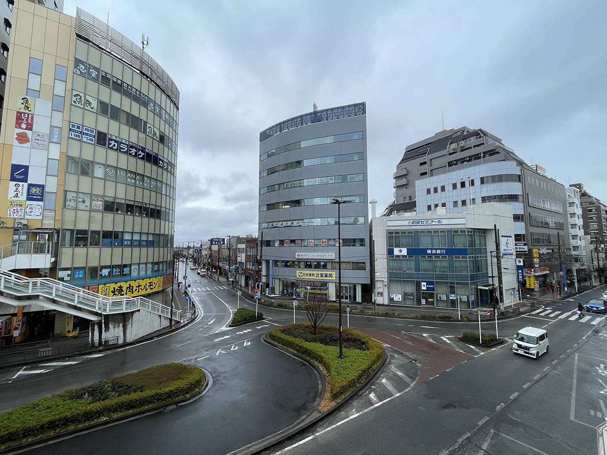 南口の南西方向の様子