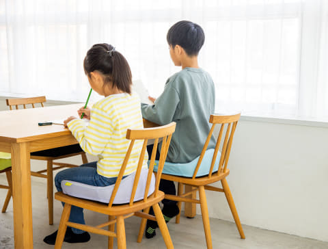 西川、お尻のまくら「Keeps クッション」子供用 理想の座姿勢に導く
