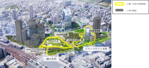 大阪駅前の大規模開発「グラングリーン大阪」9月6日まちびらき