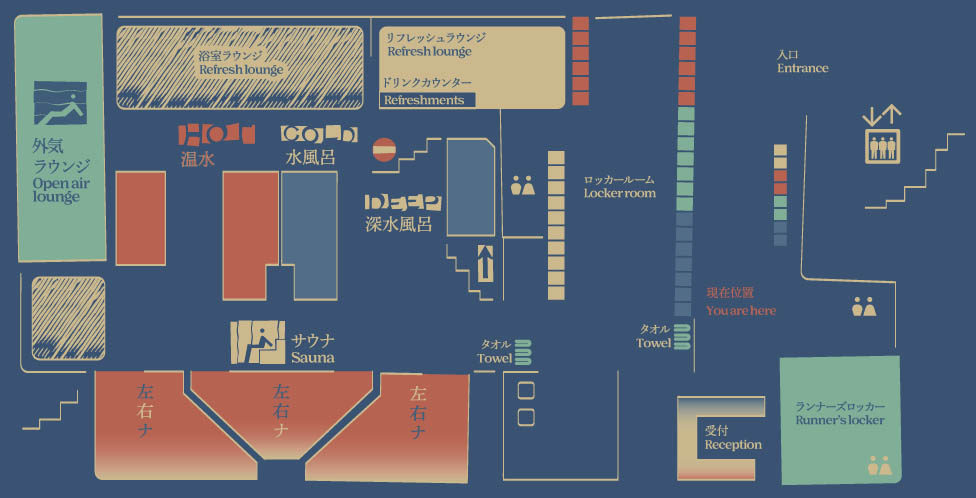 男性フロアマップ(提供：東京建物)