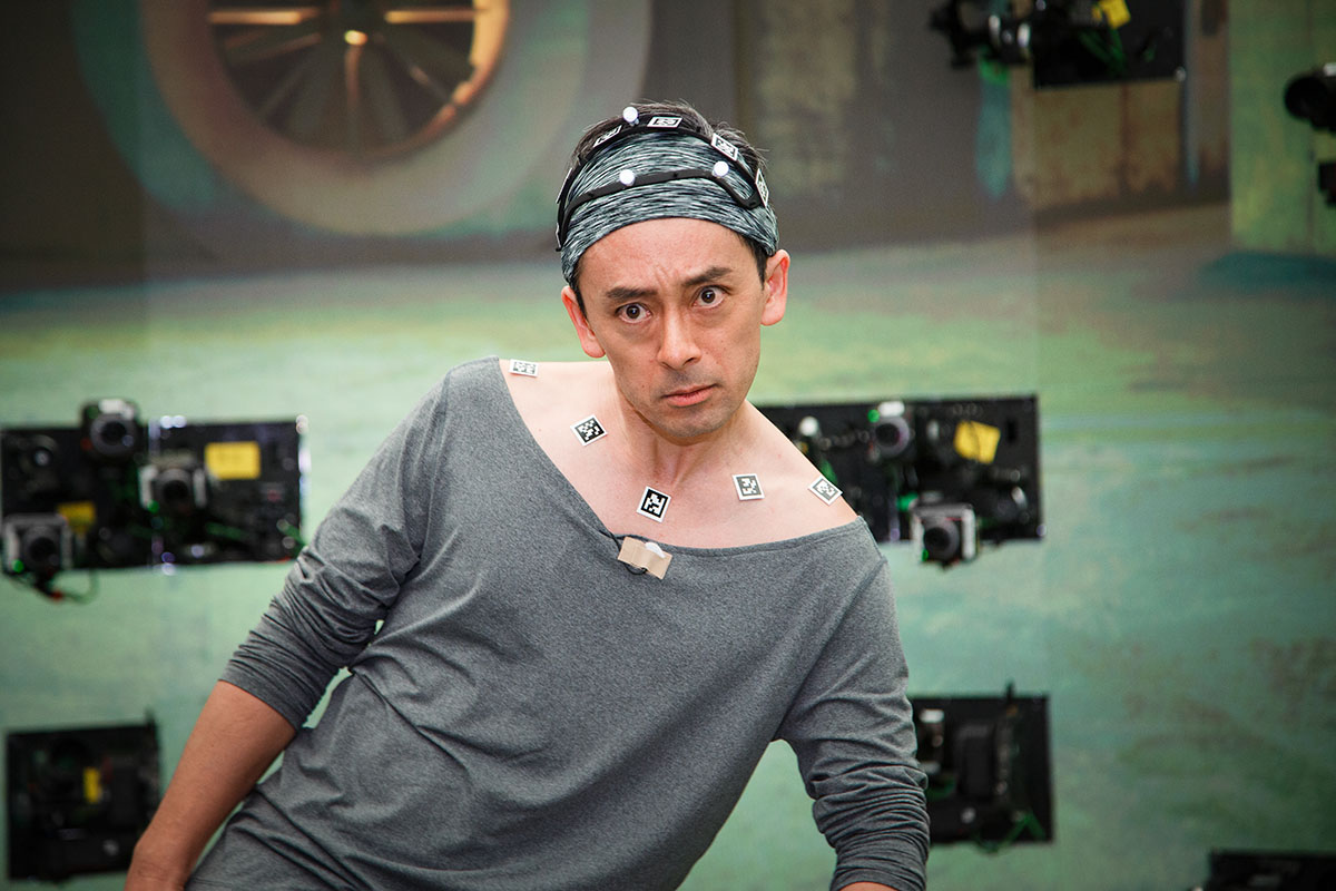 戸愚呂兄を演じた滝藤賢一氏は、顔の細やかな演技をハリウッドのスタジオでキャプチャした