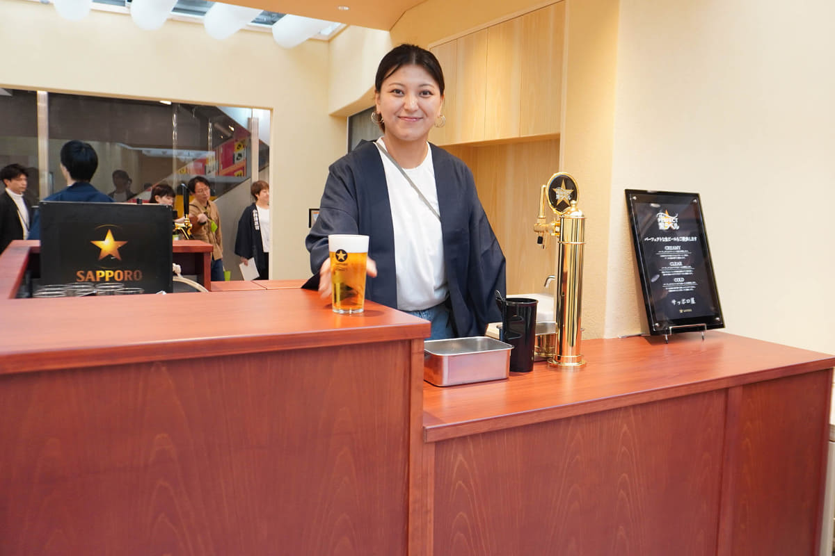 サッポロビールのビールスタンド