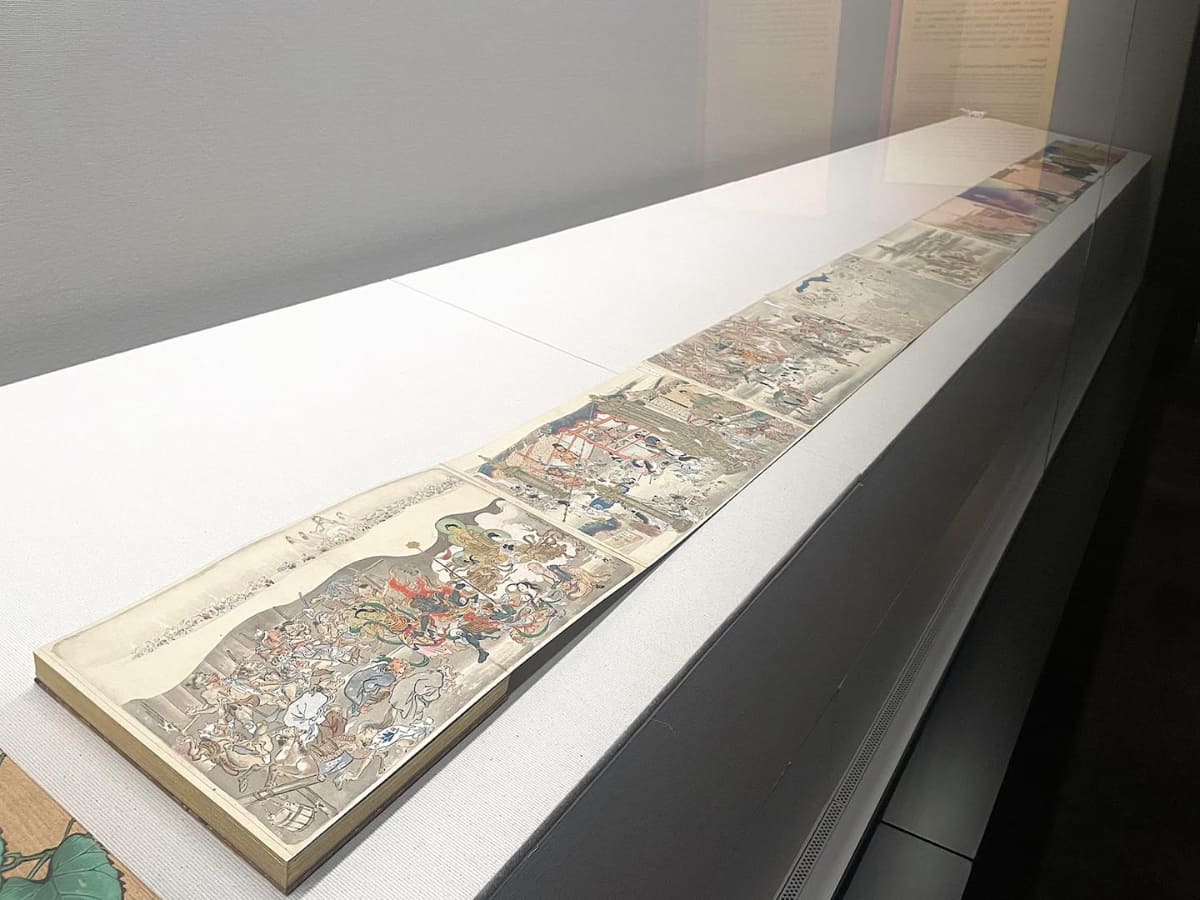 静嘉堂が所蔵する、河鍋暁斎の代表作《地獄極楽めぐり図(部分)》