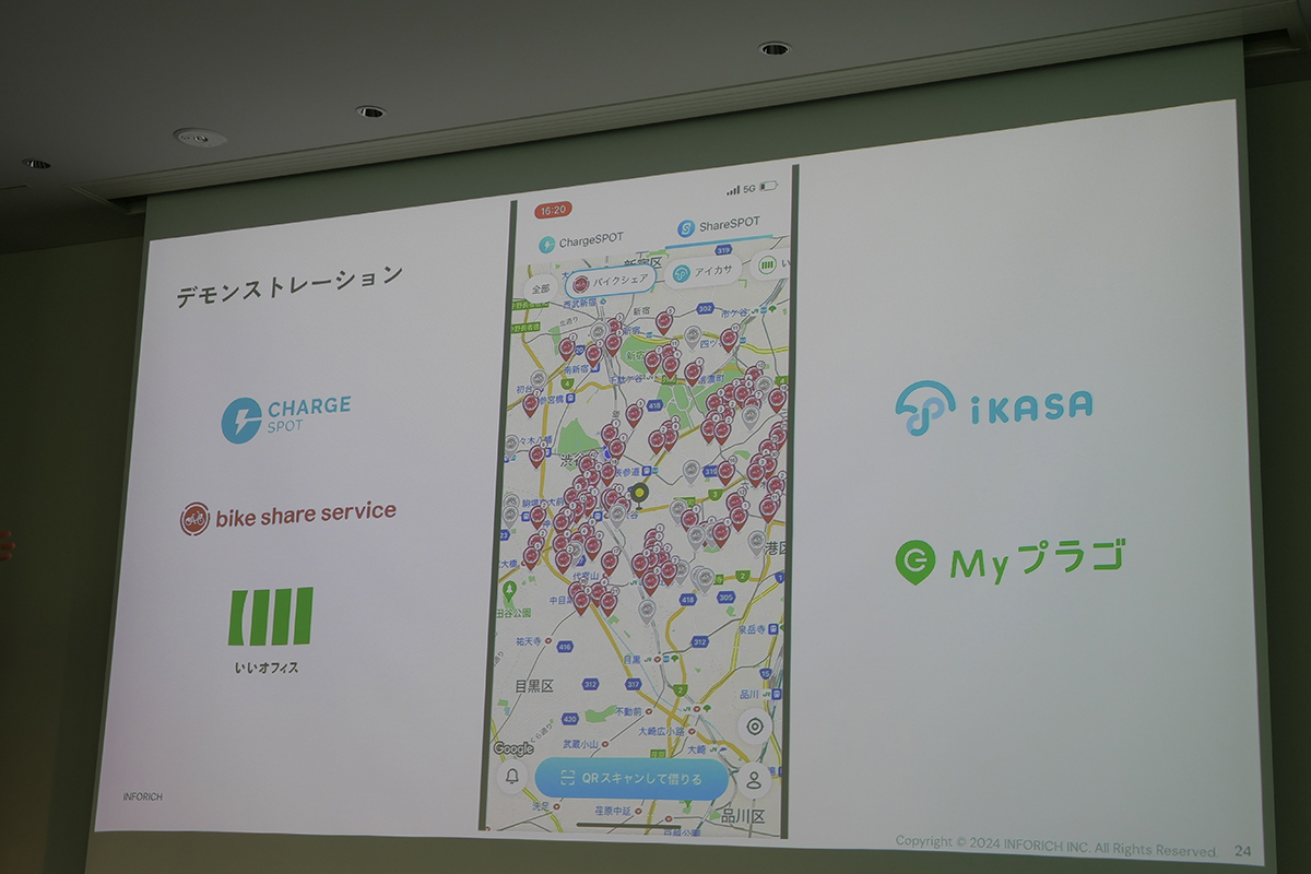 表示するシェアサービスは、各サービスごとのほか、すべてまとめて表示することも可能