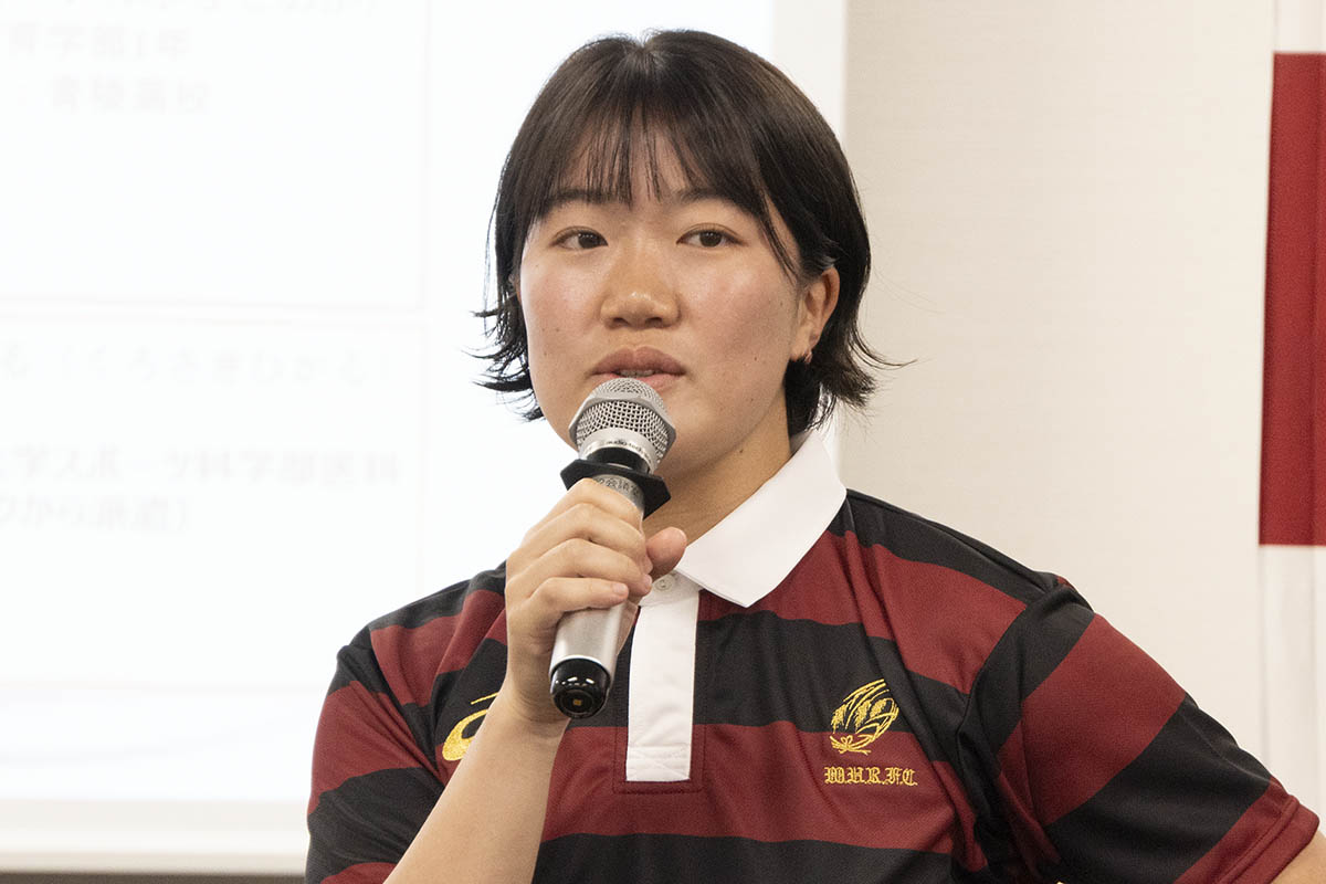 早稲田大学ラグビー蹴球部 女子部 主将 千北佳英さん