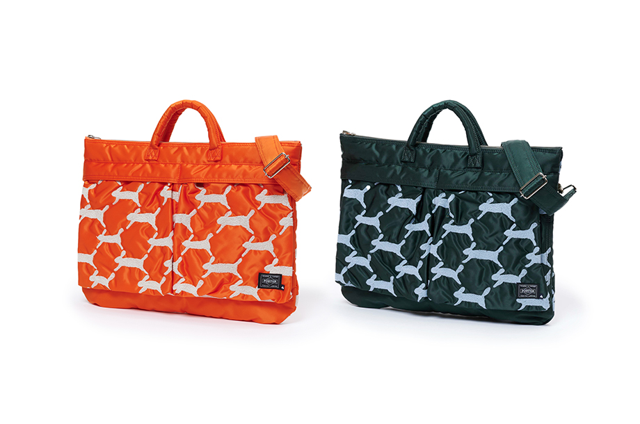 “run run run” 2WAY SHORT HELMET BAG