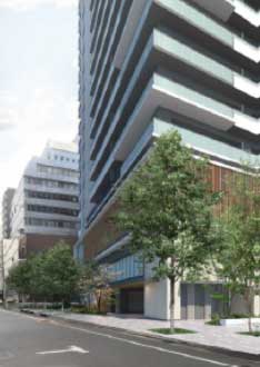 西側道路からの景観イメージ