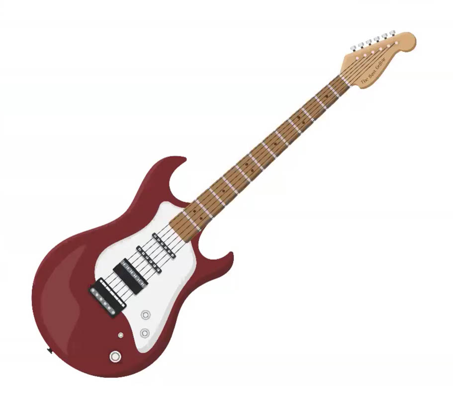 エレキギターのイメージを取り込むことで、クマが持っているギターのイメージを差し替えて生成したところ