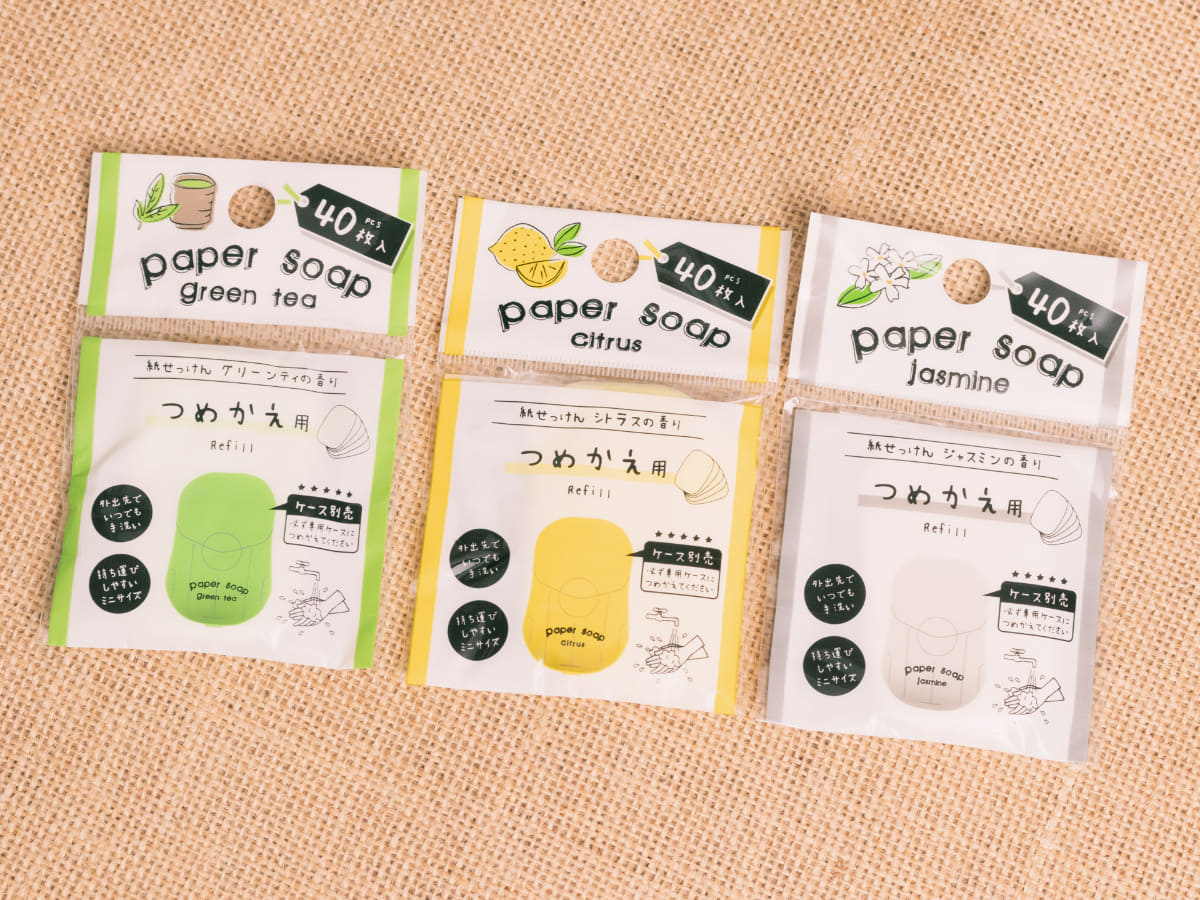 リフィルは40枚入り。グリーンティの香りも爽やかです