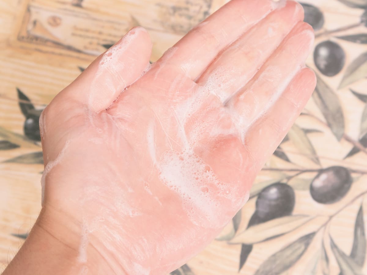 1枚でもこれくらい泡立ちます