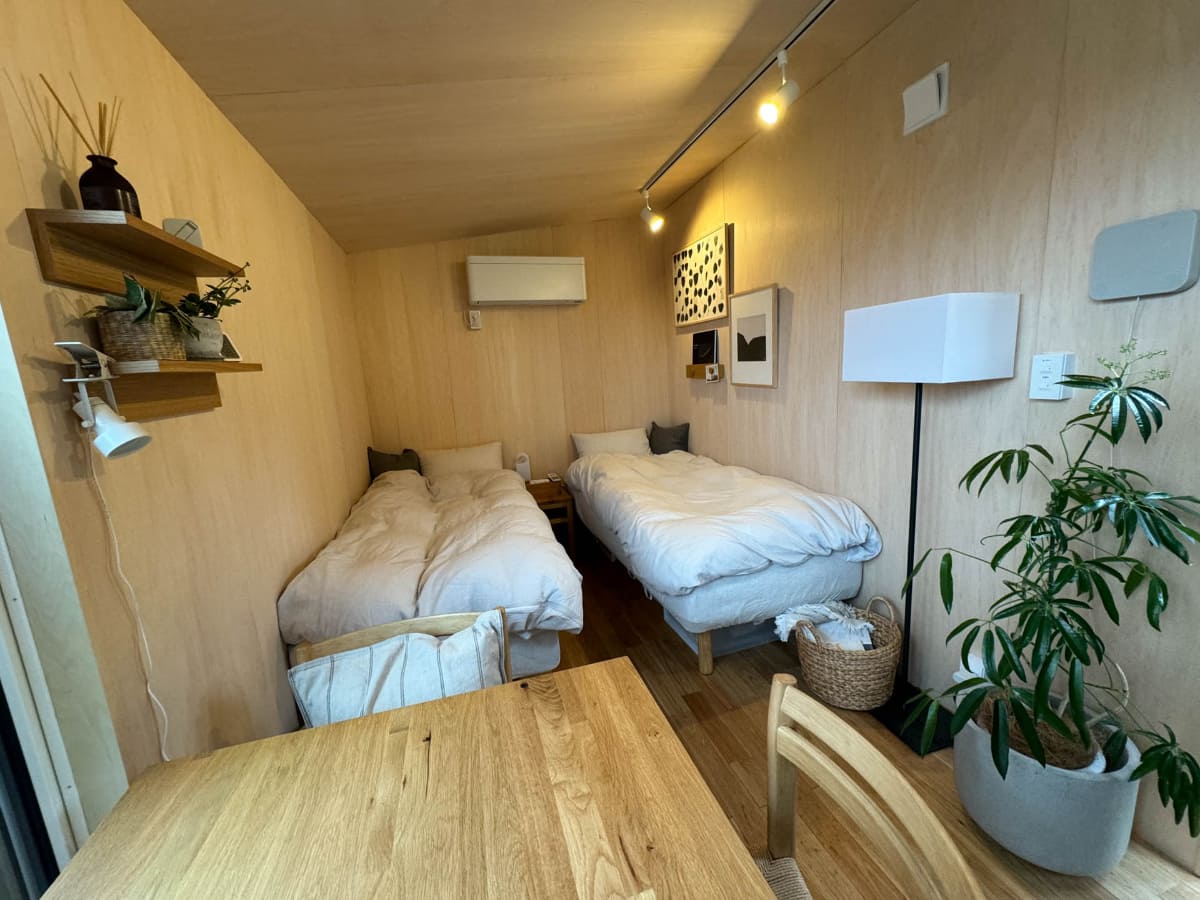 リビング棟は居室としてはやや狭め