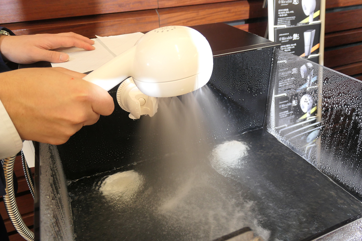 製品によって異なる水流を発生させる