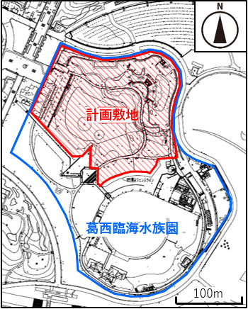 葛西臨海水族園および計画敷地