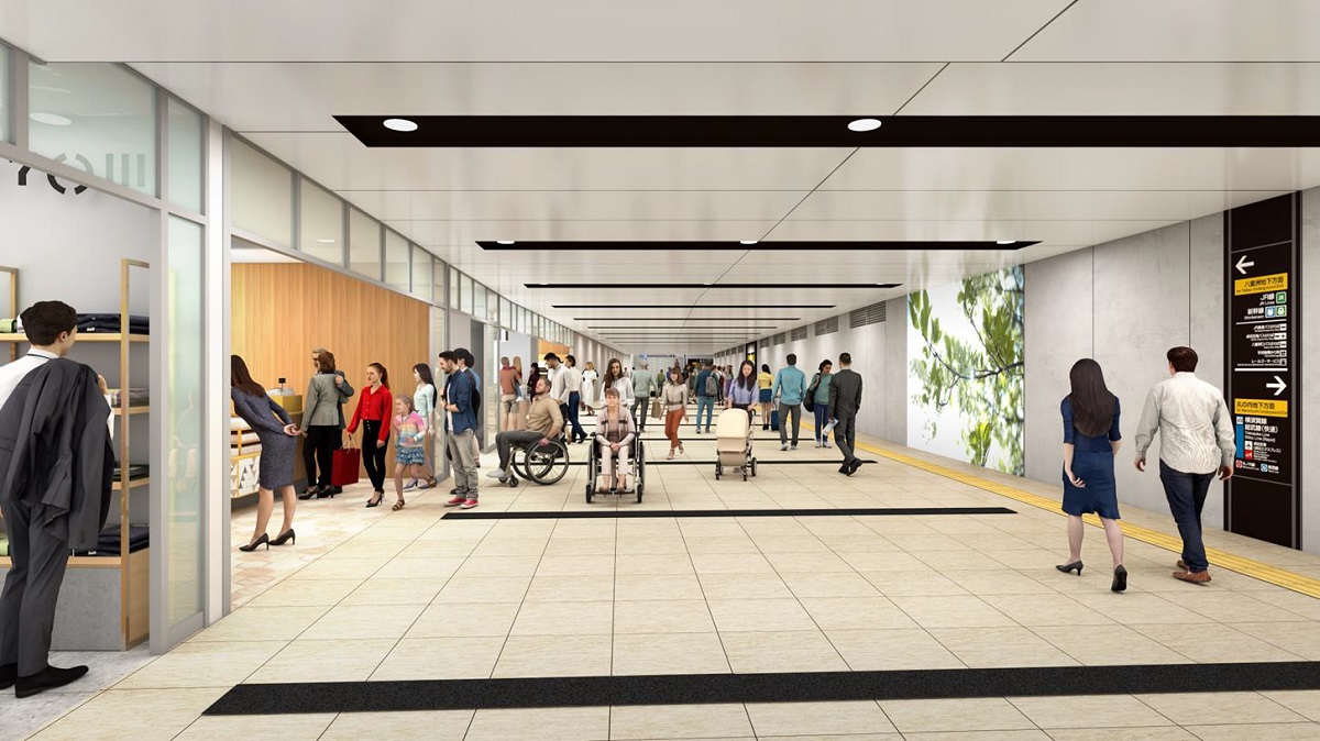 地下1階 南部東西自由通路周辺完成イメージ