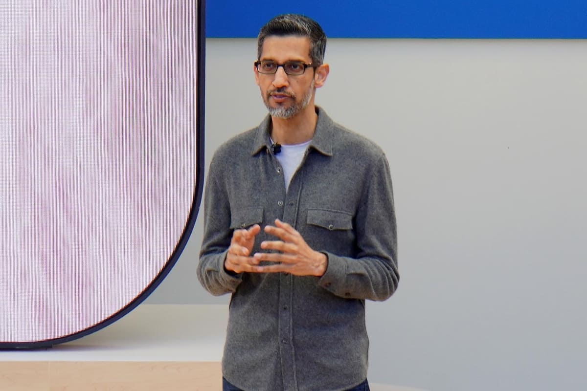 グーグルは、5月14日から15日にかけ、Google I/Oを開催した。写真は同社CEOのスンダー・ピチャイ氏