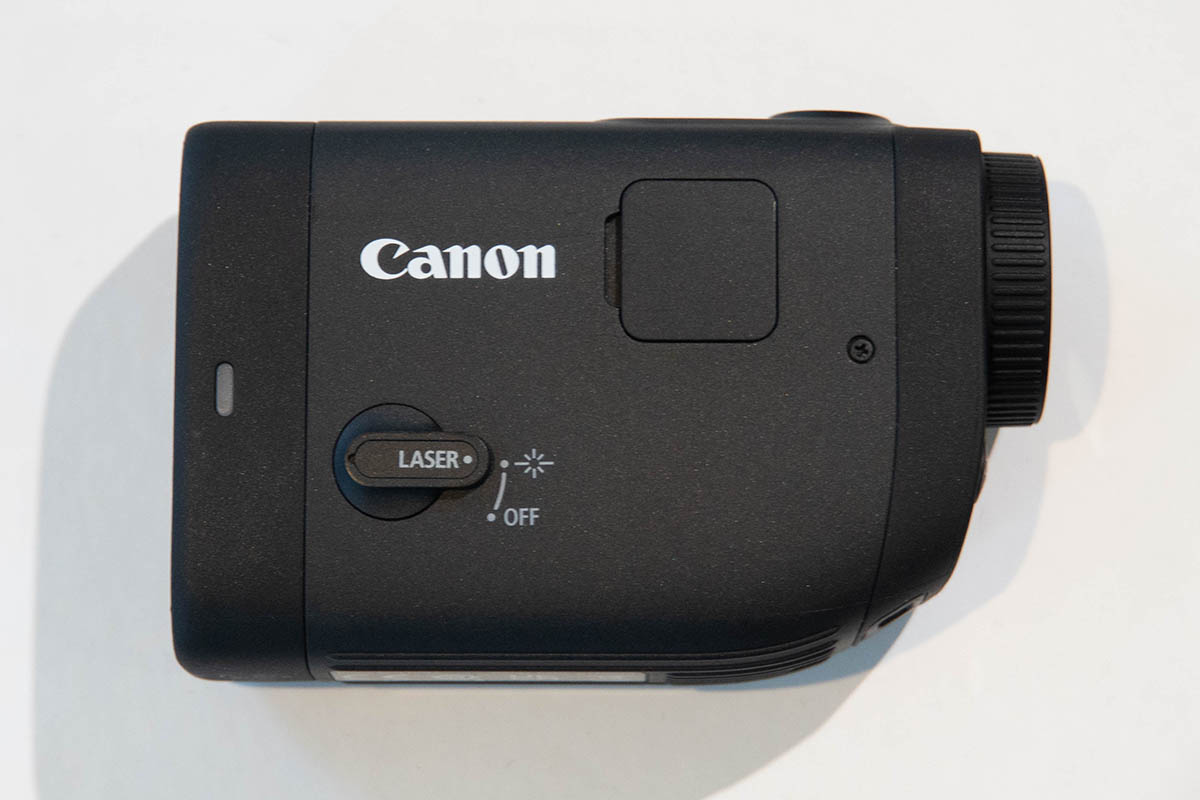 「LASER」のレバーをオフにすることで距離情報表示を切れる
