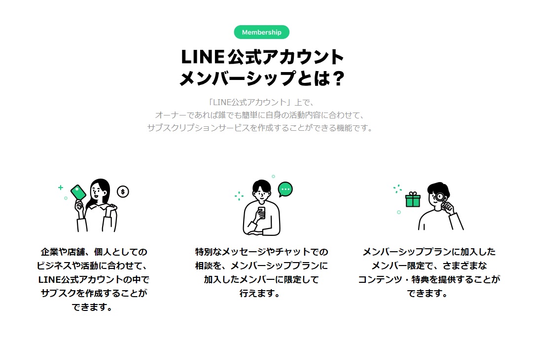 LINE公式アカウントメンバーシップ