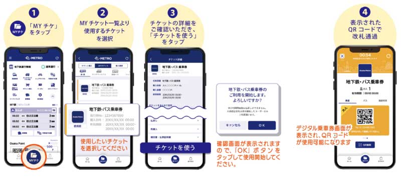 地下鉄での利用方法