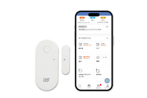 ラトック、ドアの開閉に連動した家電操作「smalia 開閉センサー